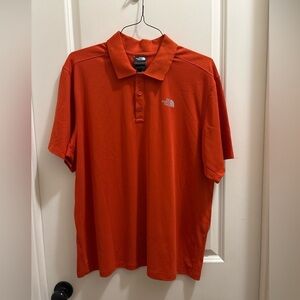 The North Face Polo shirt short Sleeve Orange Mens Size Xl Stretchy Outdoors